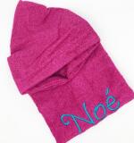 Badstoffen Kinderponcho met naam